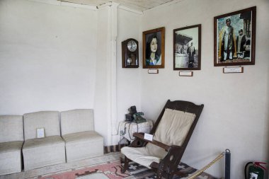 29 Eylül, Karimabad, Pakistan. Pakistan, Gilgit Baltistan 'daki Hunza Vadisi, Baltit Kalesi' nin içindeki odalardan biri.. 