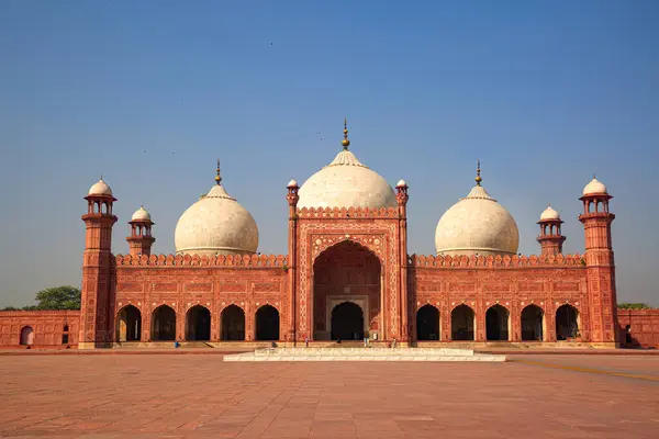 stock image Great Badshahi mosque in Lahore, Punjab, Pakistan. 