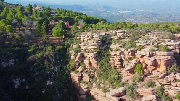 Miradouro Garbi Serra Calderona Valência Espanha Com Vista Para Falésias — Vídeo de Stock