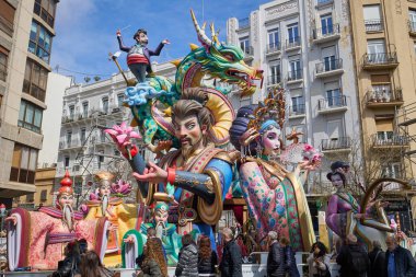 Fallas Festivali 2024 'teki rakam. Valencia, İspanya. 17 Mart 2025.