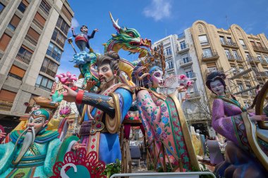 Fallas Festivali 2024 'teki rakam. Valencia, İspanya. 17 Mart 2025.