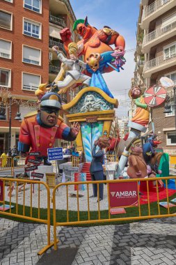 Fallas Festivali 2024 'teki rakam. Valencia, İspanya. 17 Mart 2025.