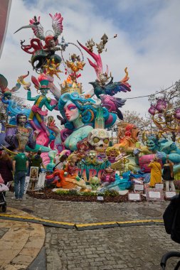 Fallas Festivali 2024 'teki rakam. Valencia, İspanya. 17 Mart 2025.