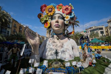 Fallas Festivali 2024 'teki rakam. Valencia, İspanya. 17 Mart 2025.