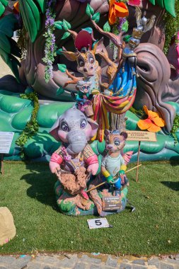 Fallas Festivali 2024 'teki rakam. Valencia, İspanya. 17 Mart 2025.