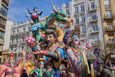 Fallas Festivali 2024 'teki rakam. Valencia, İspanya. 17 Mart 2025.