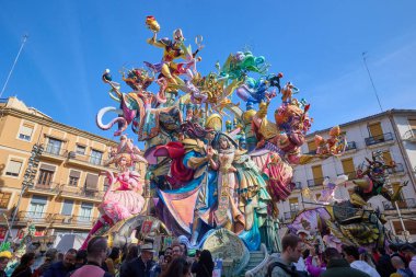 Fallas Festivali 2024 'teki rakam. Valencia, İspanya. 17 Mart 2025.