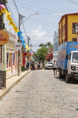 Olinda, Pernambuco, Brezilya. - 02.09.2024. - Olinda sokakları yaklaşan karnaval için hazırlandı.