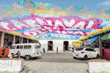 Olinda, Pernambuco, Brezilya. - 02.09.2024. - Olinda sokakları yaklaşan karnaval için hazırlandı.