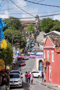 Olinda, Pernambuco, Brezilya. - 02.09.2024. - Olinda sokakları yaklaşan karnaval için hazırlandı.