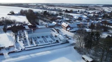 Danimarka 'daki Aarhus Körfezi üzerinde uçuş