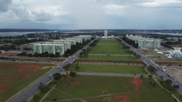Фабрегас Бразилия Марта 2023 Года Воздушный Вид Эйхо Монументаль Фабрегас — стоковое видео
