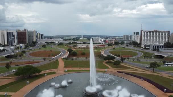 Brasilia Brasil Marzo 2023 Vista Aérea Del Eixo Monumental Brasilia — Vídeos de Stock