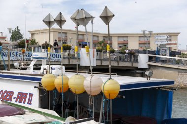 27.06.2017, Palavas les Flots, Fransa: Palavas les Flots rıhtımında balıkçılık malzemeleri
