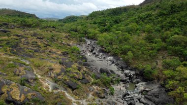 The Vale da Lua (Moon Valley) is one of the most iconic and stunning natural attractions in Chapada dos Veadeiros National Park, located in the Brazilian state of Goias. The valley is famous for its unique geological formations clipart