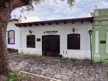 12.30.2024 Cidade de Goias, nam-ı diğer Goias Velho, Goias eyaleti, Brezilya. Sömürge mimarisi, zengin tarihi ve kültürel mirasıyla tanınan bir UNESCO Dünya Mirası Alanı.