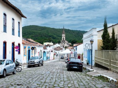 12.30.2024 Cidade de Goias, nam-ı diğer Goias Velho, Goias eyaleti, Brezilya. Sömürge mimarisi, zengin tarihi ve kültürel mirasıyla tanınan bir UNESCO Dünya Mirası Alanı.