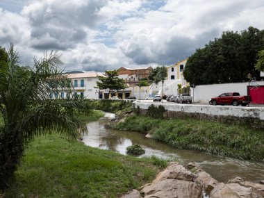 12.30.2024 Cidade de Goias, nam-ı diğer Goias Velho, Goias eyaleti, Brezilya. Sömürge mimarisi, zengin tarihi ve kültürel mirasıyla tanınan bir UNESCO Dünya Mirası Alanı.