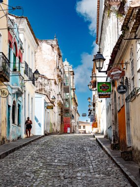 03.02.2025 Salvador de Bahia, Brezilya. Rua Joao de Deus sokağı Pelourinho 'da