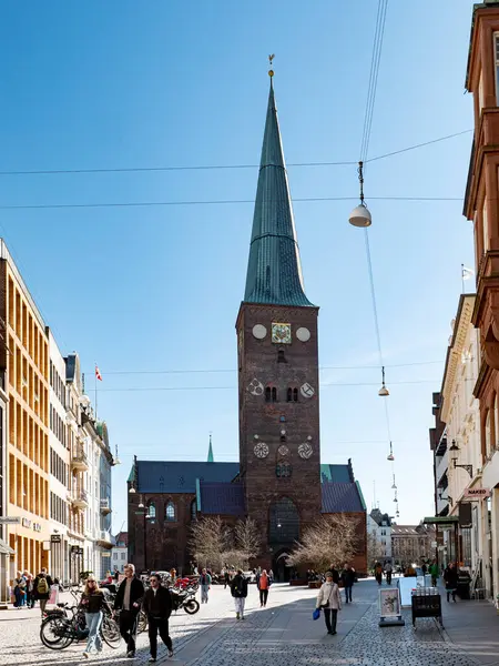04.02.2025 Aarhus Danimarka: Aarhus 'taki Katedral ve Torv Meydanı