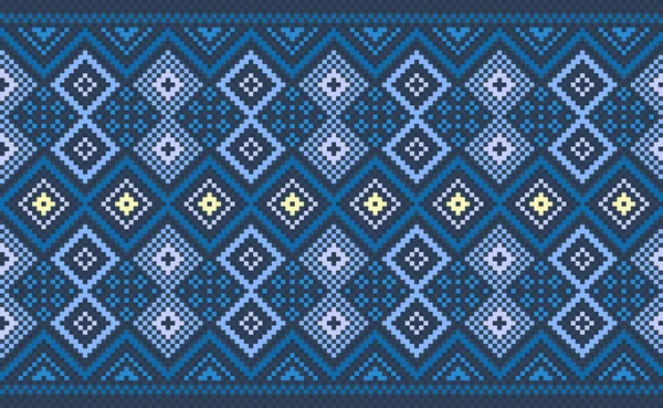 기하학적 추상적 Pixel Classic Navajo Style — 스톡 벡터