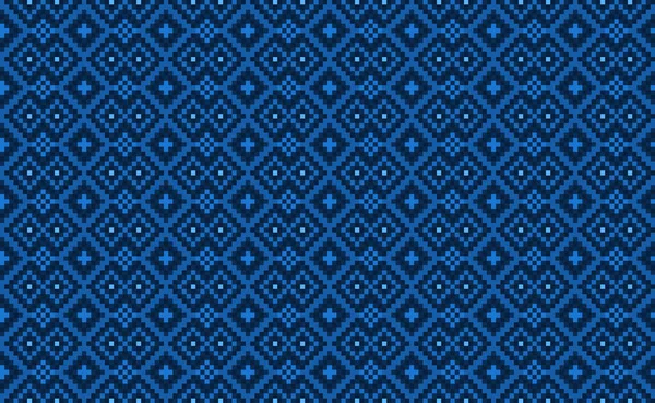 Геометричний Етнічний Візерунок Вишивка Східного Фону Стиль Pixel Repeated Morocco — стоковий вектор