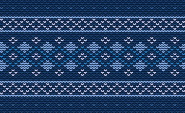 Örgü deseni, vektör çapraz dikiş Boho arka planı, örülmüş etnik çapraz doğu tarzı, mavi şablon dekoratif, tekstil tasarımı, kumaş, perde, halı, önlük.