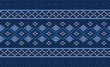 Örgü deseni, vektör çapraz dikiş Boho arka planı, örülmüş etnik çapraz doğu tarzı, mavi şablon dekoratif, tekstil tasarımı, kumaş, perde, halı, önlük.