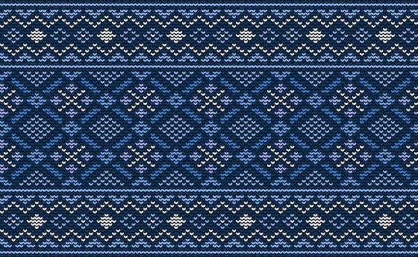 Vector Cross Stitch Boho Achtergrond Gebreid Etnisch Patroon Borduurwerk Diagonaal — Stockvector