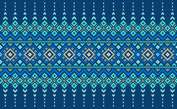 Broderie Motif Ethnique Vecteur Géométrique Fond Tribal Style Abstrait Mode — Image vectorielle