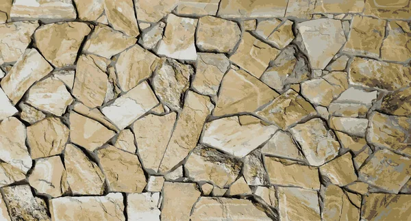 Realistische Stenen Achtergrond Natuurlijke Textuur Van Steen Granieten Muurachtergrond Betonnen — Stockvector