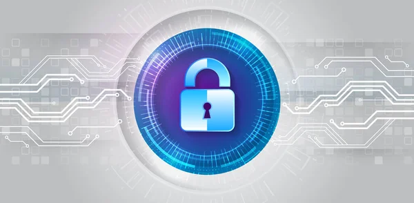 Cybersikkerhed Til Erhvervs Internetprojekter Vektorillustration Datasikkerhedstjenester Databeskyttelse Privatliv Internetsikkerhed Koncept – Stock-vektor
