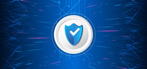 Tech Különböző Háttérrel Üzleti Internetes Projektek Kiberbiztonsága Adatbiztonsági Szolgáltatások Kórokozó — Stock Vector