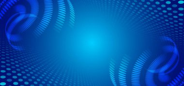 Küresel kablosuz standart kavram. Mavi arka planda yüksek teknolojili iletişim çizimi. 5G yüksek hızlı bilgi aktarım teknolojisi.