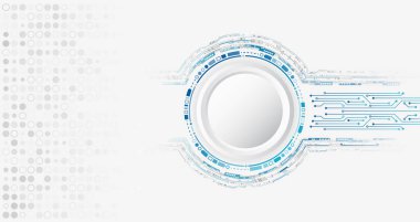 Soyut gelecek tasarımı. Bilim kurgu, dinamik vektör çizimi. Yüksek teknoloji dijital teknoloji konsepti. Gri arka planda yüksek bilgisayar teknolojisinin yansıması.