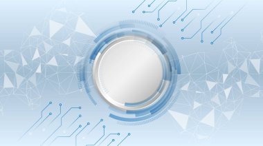 Beyaz arka planda siber bağlantı. Yüksek teknoloji iletişim tasarımı. Elektronik vektör çizimi. Soyut modern dijital bilim teknolojisi fütürist devre kartı.