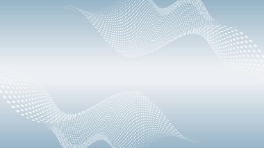 Veri transferi ve koruma, gri arka planda internet iletişimi. Yüksek teknoloji bilgisayar tasarımı. Modern vektör bilimi sunumu. Soyut çizgiler, dalgalar fütüristik kavram.