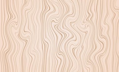 Yumuşak damarların ve buklelerin etkisiyle doğal ahşap tahılı taklit eder. Yumuşak dalgalı çizgileri ve açık kahverengi gölgeleri olan ahşap bir doku..