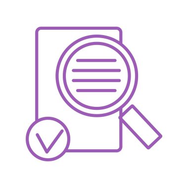 Bilgileri ara ve kontrol et. İnce çizgileri olan basit menekşe dış hat vektör simgesi