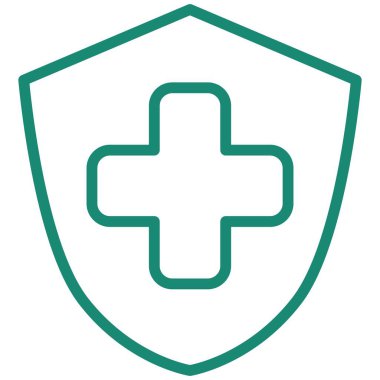 Kalkandaki haçın basit vektör modern doğrusal simgesi. Şeffaf arkaplanda izole edilmiş turkuaz hatlı pictogram