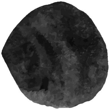 Koyu siyah suluboya bir leke içeren el çizimi vektör çizimi, afişler ve şablonlar için bir kaplama veya çerçeve unsuru olarak mükemmel