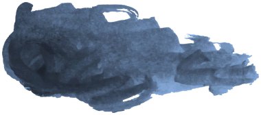 Muhteşem Koyu Mavi Suluboya Fırça Vuruşu. Yaratıcı Projeler Metni için Büyüleyici Vektör Çerçevesi