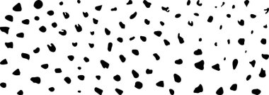 Şekilsiz noktalar ve noktalar. Kusursuz tekrarlayan doku. Sert grunge elle çizilmiş siyah vektör tasarım elementi şeffaf arkaplanda izole edildi. Çizik, kırık efektli klasik illüstrasyon