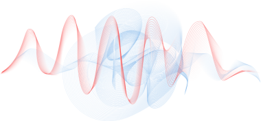 Soyut geometrik element ve dinamik doğrusal dalgalar. Şeffaf bir arkaplanda ışık çizgilerinin canlandırması