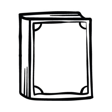 Kutsal Kur 'an' ın karalaması. İslam kutsal günü Ramazan Kareem ve Bayram Mübarek kavramı beyaz arka planda izole edildi. Doodle Vektör İllüstrasyonu.