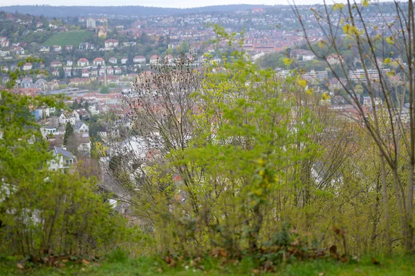 Vista Desde Una Montaña Sobre Llamada Caldera Stuttgart Alemania —  Fotos de Stock