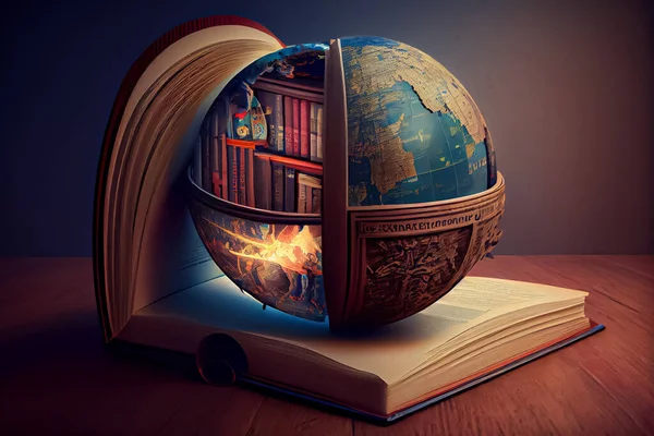 ⬇ Скачать Картинки Книга И Глобус, Стоковые Фото Книга И Глобус В.