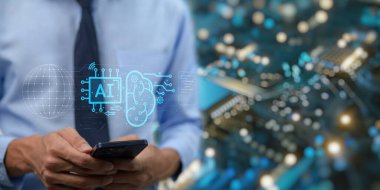 Yapay Zeka, yapay zeka, teknoloji kullanan akıllı robot yapay zeka, komut girerek bir şeyler üretmek için yapay zeka, yapay zeka, yapay zeka,.