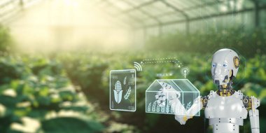 Yapay zeka robotlarının ürün kalitesini analiz ederek, haşereleri ve hastalıkları yöneterek ve gelişmiş ekin büyümesi için mineral besinlerini optimize ederek tarımı nasıl dönüştürdüğünü keşfedin..