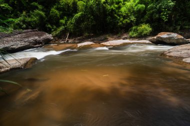 Tayland, Chiang Mai 'deki Mae Klang Şelalesinin dingin güzelliğini keşfedin. Yeşillik ve sakin suların sergilendiği doğa severler için mükemmel bir yer..